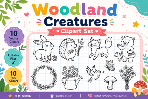 Evaluating the Woodland Creatures Clipart Set for Your Creative Workflow