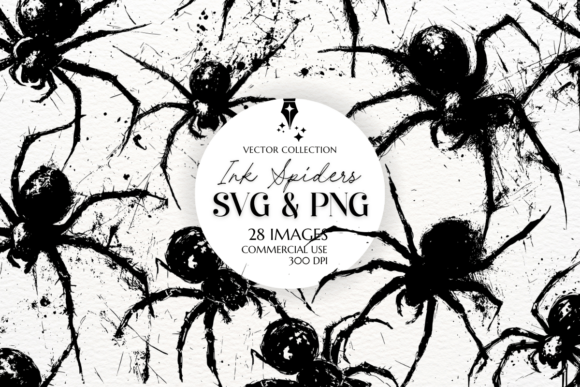 Get Spooky with Our Ink Spiders Halloween Clipart Set: The Ultimate Guide to Creepy Design Assets