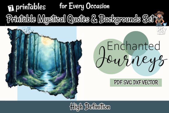 Printable Mystical Quotes Backgrounds