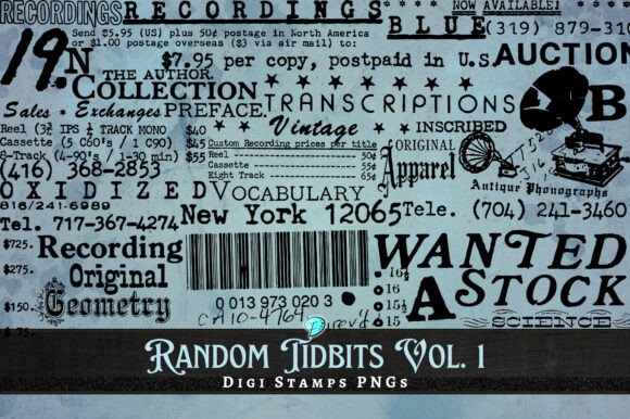 Revitalizing Digital Craft: The Strategic Value of Vintage Tidbits Vol. 1 Digi Stamps