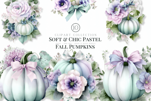 Soft Chic Pastel Pumpkins for Elegant Fall Designs