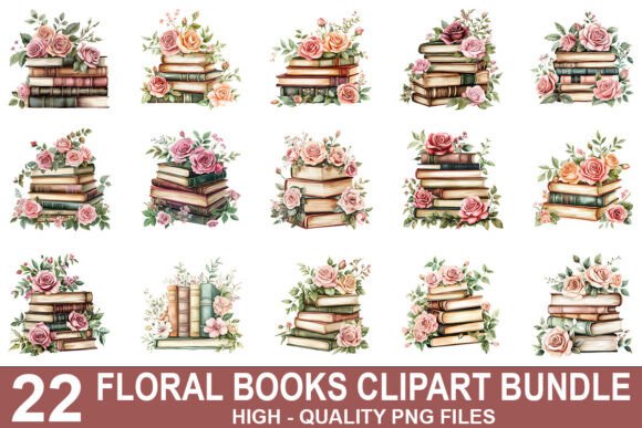 Strategic Branding with the Watercolor Floral Book Clipart Bundle